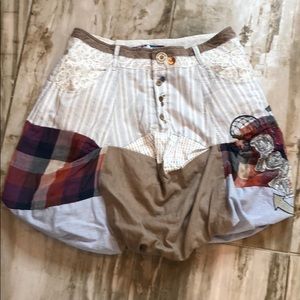 European bubble mini skirt